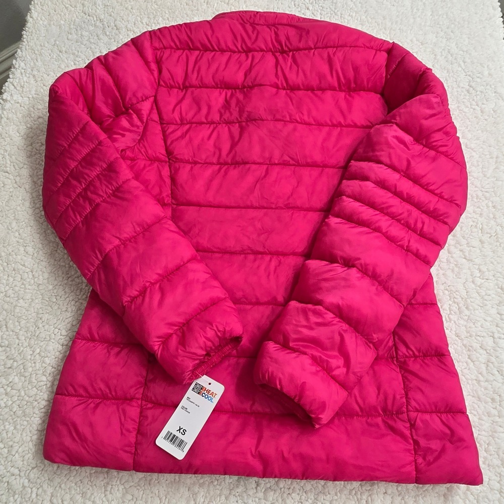 32 Degrees Heat Cool Pink Yarrow Puffer Jacket Lightweight Full Zip XS‎ - Picture 8 of 8
